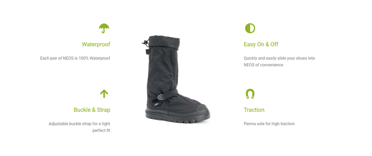 Lightweight & Waterproof NEOS Overshoes Rain & Winter Protection