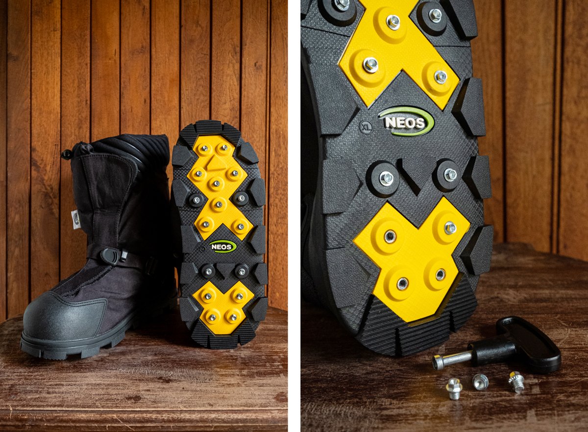 NEOS Insulated Explorer GlacierTREK 16 Traction Cleat Overshoes